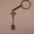 Metal Spoon Keychain Key Ring Gift view 6