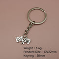 Metal Racing Flag Keychain Car Accessory view 2