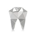 Creative Smooth Alloy Geometric Tooth Brooch Pin For Garment Decoration view 5