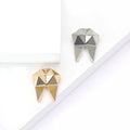 Creative Smooth Alloy Geometric Tooth Brooch Pin For Garment Decoration view 1
