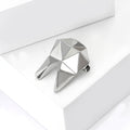 Creative Smooth Alloy Geometric Tooth Brooch Pin For Garment Decoration view 3