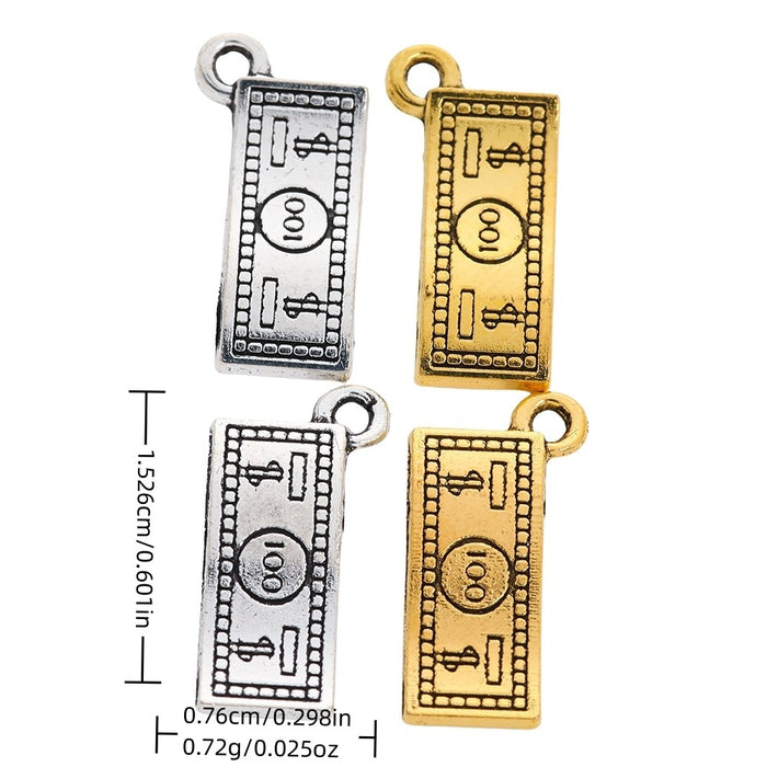 Zinc Alloy Dollar Coin Charm Pendant for DIY Necklace Bracelet Jewelry Making