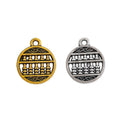 Zinc Alloy Round Abacus Charm Pendant for DIY Necklace Bracelet Jewelry Making view 4