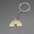Zinc Alloy Rainbow Keychain For Bag Charm Key Ring Gift view 3