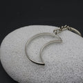 Alloy Moon Keychain Bag Charm view 3
