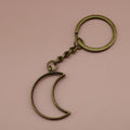 Alloy Moon Keychain Bag Charm view 6