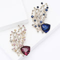 Alloy Rhinestone Branch Gypsophila Brooch For Elegant Women's Clothing view 1