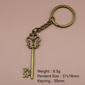 Metal Unlock Key Keychain Bag Charm view 2