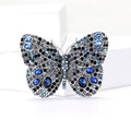 Alloy Rhinestone Large Butterfly Brooch Pin For Women's Apparel view 2