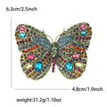 Alloy Rhinestone Large Butterfly Brooch Pin For Women's Apparel view 6
