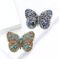 Alloy Rhinestone Large Butterfly Brooch Pin For Women's Apparel view 1