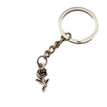 Metal Rose Flower Keychain Fashion Bag Charm Gift view 5
