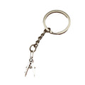 Metal Drafting Compass Keychain Bag Charm Gift Key Ring view 5