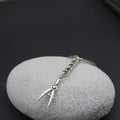 Metal Drafting Compass Keychain Bag Charm Gift Key Ring view 4