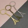 Metal Eiffel Tower Keychain Travel Souvenir Key Ring Gift view 1