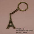 Metal Eiffel Tower Keychain Travel Souvenir Key Ring Gift view 2