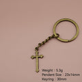 Metal Cross Keychain For Bag Charm Gift view 2