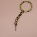 Metal Rose Flower Keychain Bag Charm Gift Key Ring view 4
