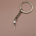 Metal Rose Flower Keychain Bag Charm Gift Key Ring view 6