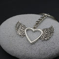 Zinc Alloy Heart Wing Keychain Bag Charm Gift Key Ring view 4