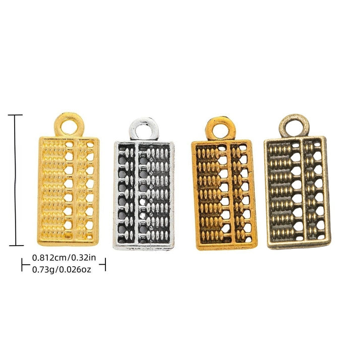 Zinc Alloy Abacus Charm Pendant for DIY Necklace Bracelet Jewelry Making