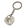 Zinc Alloy Heart Lock Keychain Bag Charm Gift view 5