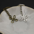 Metal Geometric Chinese Knot Keychain For Bag Charm Gift – Antique Copper view 4