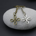 Metal Geometric Chinese Knot Keychain For Bag Charm Gift – Antique Copper view 3