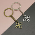 Metal Geometric Chinese Knot Keychain For Bag Charm Gift – Antique Copper view 1