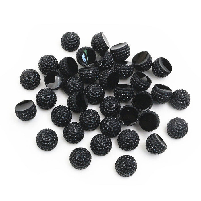 10mm Round Half Dome Resin Cabochon Necklace Decoration DIY Jewelry Patch Accessories