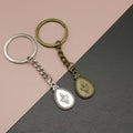 Zinc Alloy Anchor Drop Tag Keychain Bag Charm Gift view 1