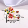 Floral Morning Glory Drop Earrings For Women Water Drop Geometric Pastoral Fashion Jewelry view 4