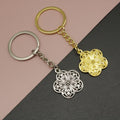 Zinc Alloy Flower Keychain Decorative Bag Charm Gift view 1