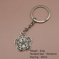 Zinc Alloy Flower Keychain Decorative Bag Charm Gift view 2