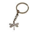 Zinc Alloy Dragonfly Keychain Bag Charm Gift – Antique Copper view 5