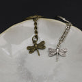 Zinc Alloy Dragonfly Keychain Bag Charm Gift – Antique Copper view 3