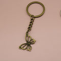 Metal Butterfly Keychain Bag Charm Gift Key Ring view 6