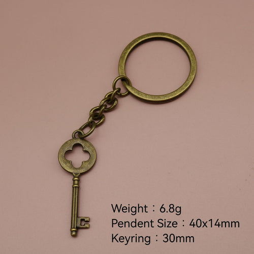 Metal Clover Keychain Unlock Key Bag Charm