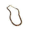 Maillard Leopard Print Twisted Copper Snake Bone Chain Necklace For Women Retro Geometric Choker view 5
