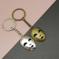 Metal Theater Mask Keychain For Bag Charm Gift view 1