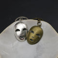 Metal Theater Mask Keychain For Bag Charm Gift view 3