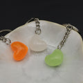 Metal Heart Keychain Minimalist Bag Charm view 3
