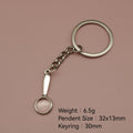Metal Magnifying Glass Keychain For Bag Charm Gift view 2