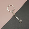 Metal Magnifying Glass Keychain For Bag Charm Gift view 1