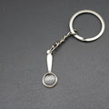 Metal Magnifying Glass Keychain For Bag Charm Gift view 3