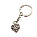Metal Geometric Heart Keychain Key Ring Bag Charm Gift view 5
