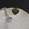 Metal Geometric Heart Keychain Key Ring Bag Charm Gift view 4