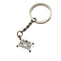 Metal Cassette Tape Keychain Bag Charm Gift Accessory view 5