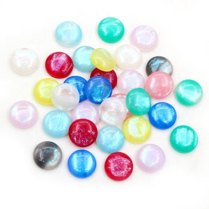 12mm White Zinc Alloy Charm Pendant for DIY Necklace Bracelet Jewelry Making