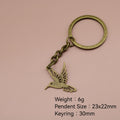 Metal Flying Bird Keychain Bag Charm view 2